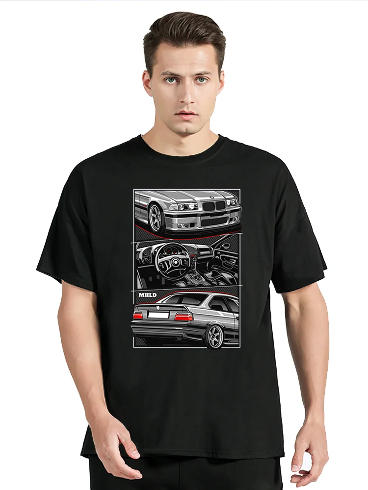 e36 t T-shirt: BMW E36 Spor Araç Tasarımı ile Hip Hop Stilinin Eşsiz Karışımı