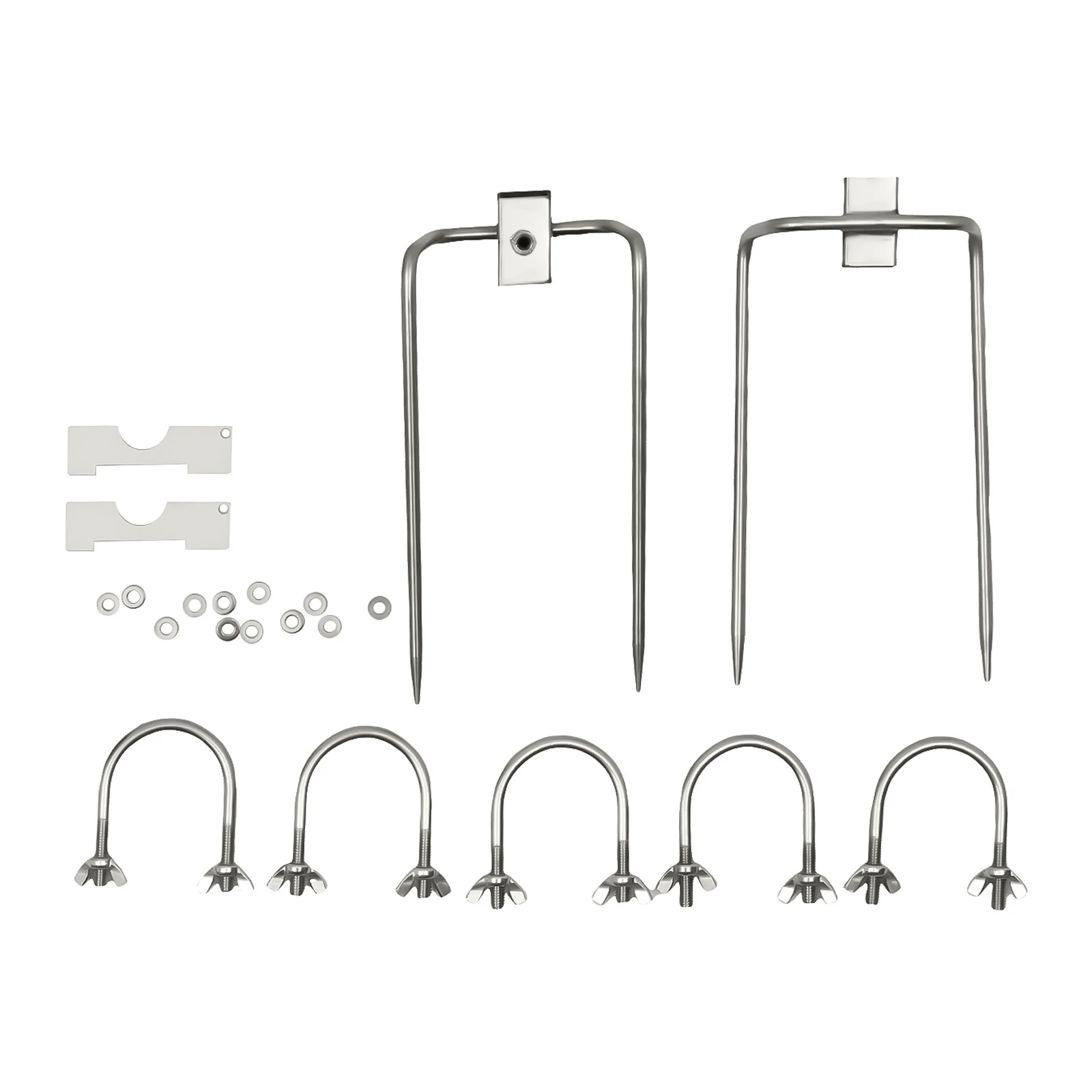 Электрический гриль-набор, грузоподъемность 53 дюйма, 88,18 фунтов, вращающийся мотор из нержавеющей стали, стойка для барбекю, регулируемая по высоте