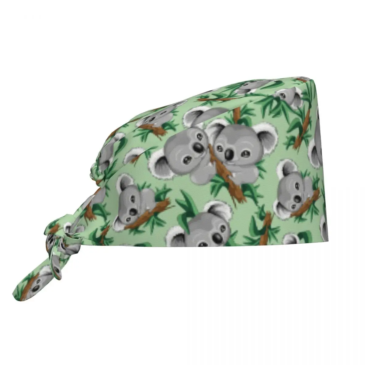 Custom Cute Australia Bear Baby Koala Working Cap Surgical Hats Men Women Operating Room Cap Operator Hats Lab Works Hat