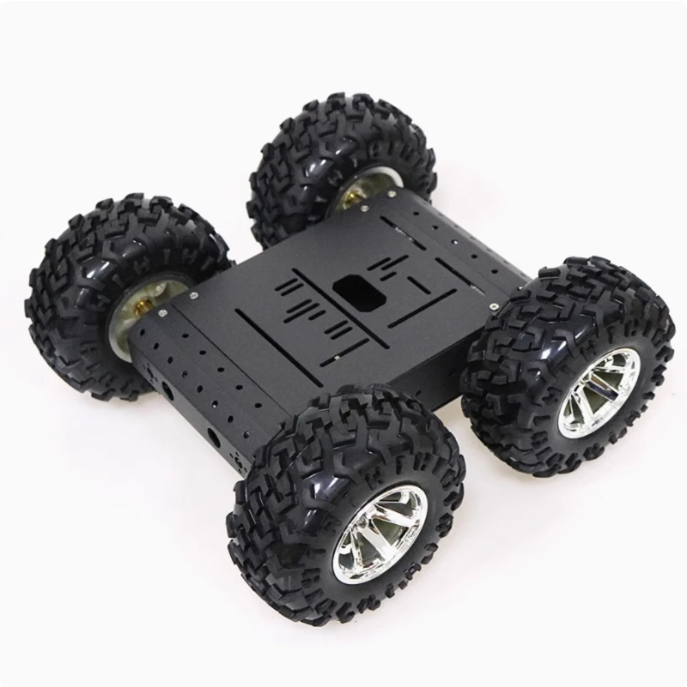 C3 Intelligent Car 4-Wheel 4WD Chassis DIY Mobile Robot Aluminum Alloy Material UNO R3