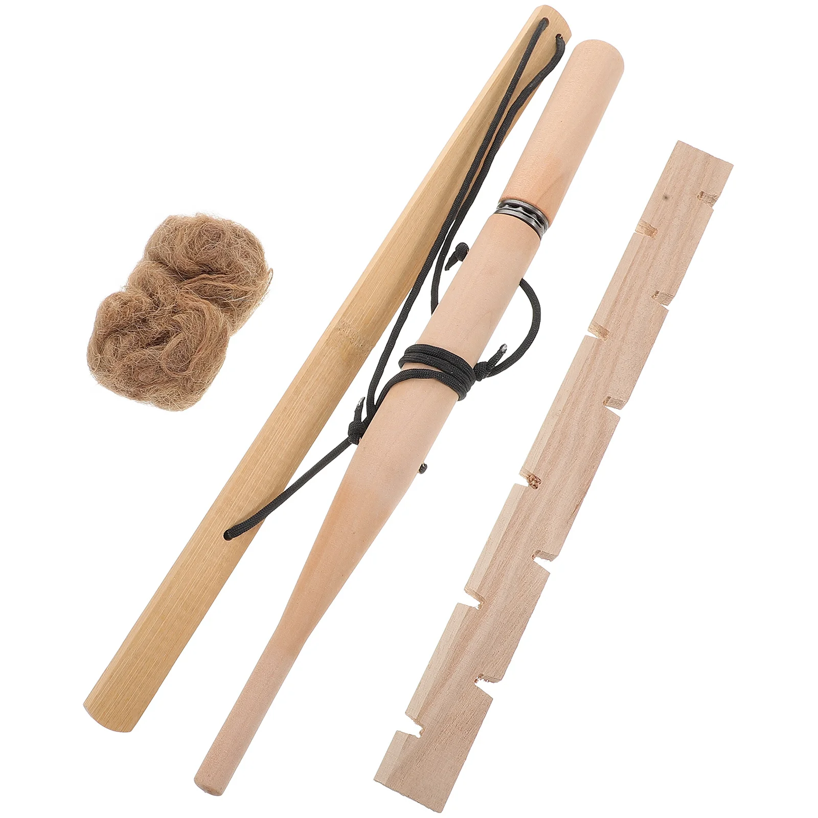 Bogenbohrer-Feuerstarter-Set für Kinder im Freien, reibungsbetrieben, primitive Feuerherstellung, pädagogisch