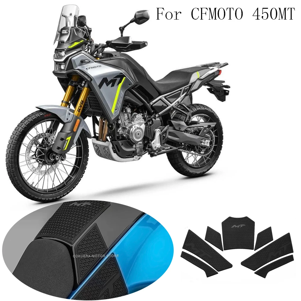 

Motorcycle Non-slip Tank Rubber Sticker Fuel Tank Pad Sticker Kit For CFMOTO 450MT Protective stickers