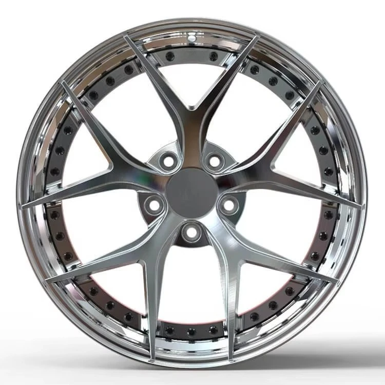 

Aluminum Chrome Finish Double-Piece Forged Wheel Hub-Lightweight 19 Inch 5x112 SUV Multi-Spoke New