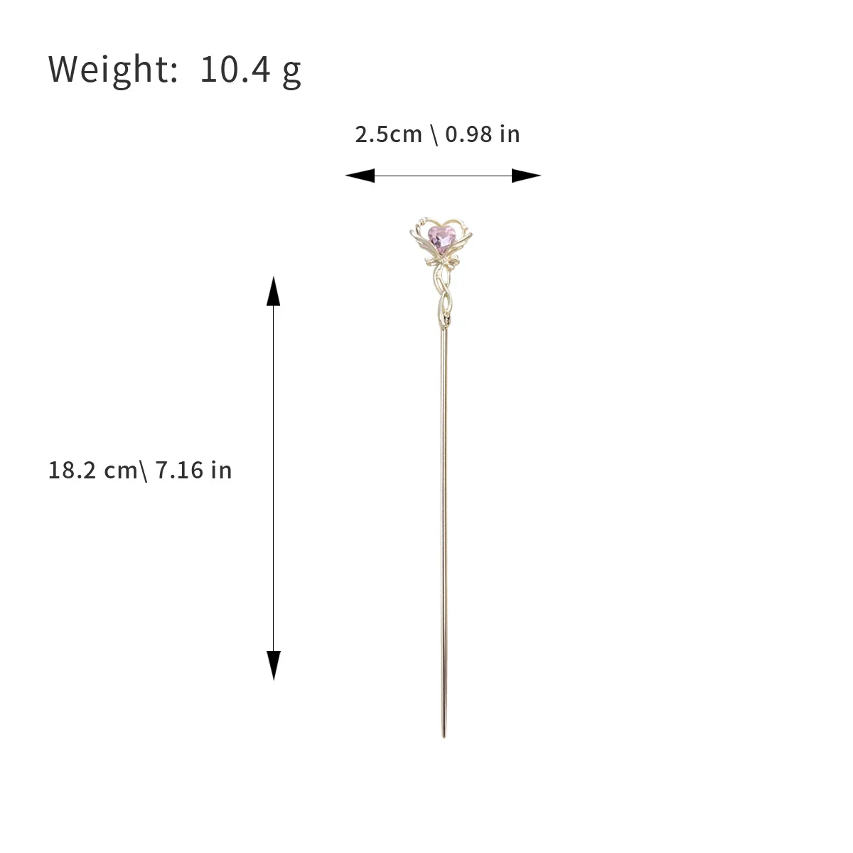 1pc baguette magique fille épingle à cheveux quotidien Simple mode épingle à cheveux élégant coeur épingle à cheveux fille coeur cheveux accessoires pour les femmes