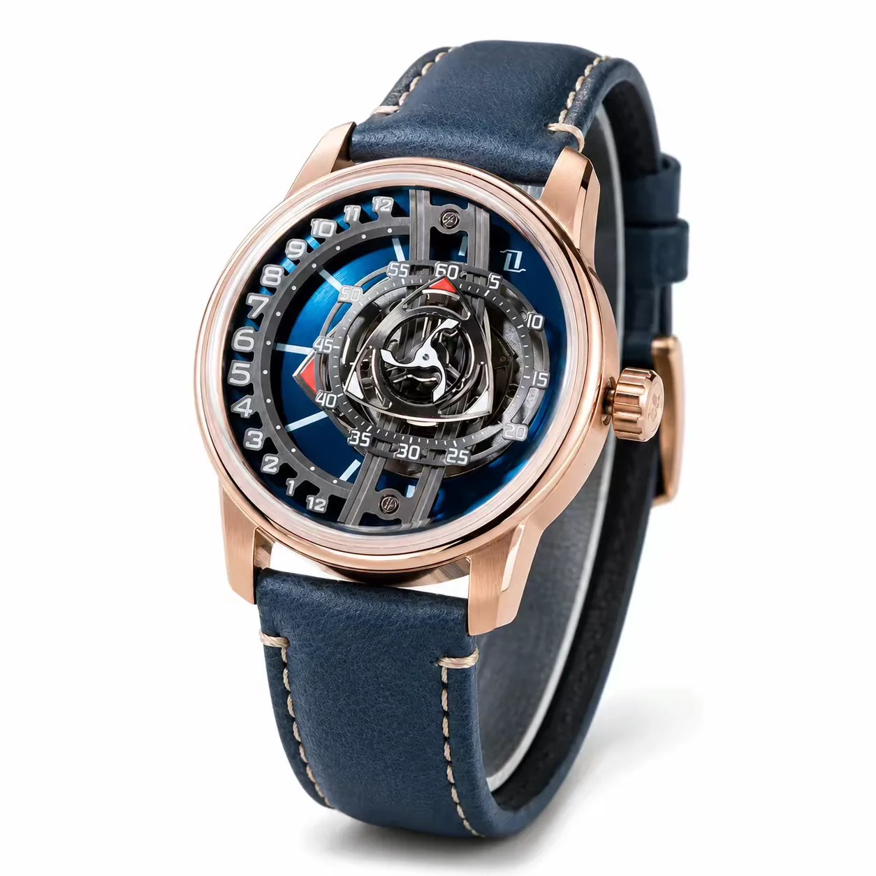 OBLVLO Men Automatic Watch 42mm Mechanical Wristwatch 50m Waterproof Sapphire Mirror Luminous Rotatable Rotor Dial