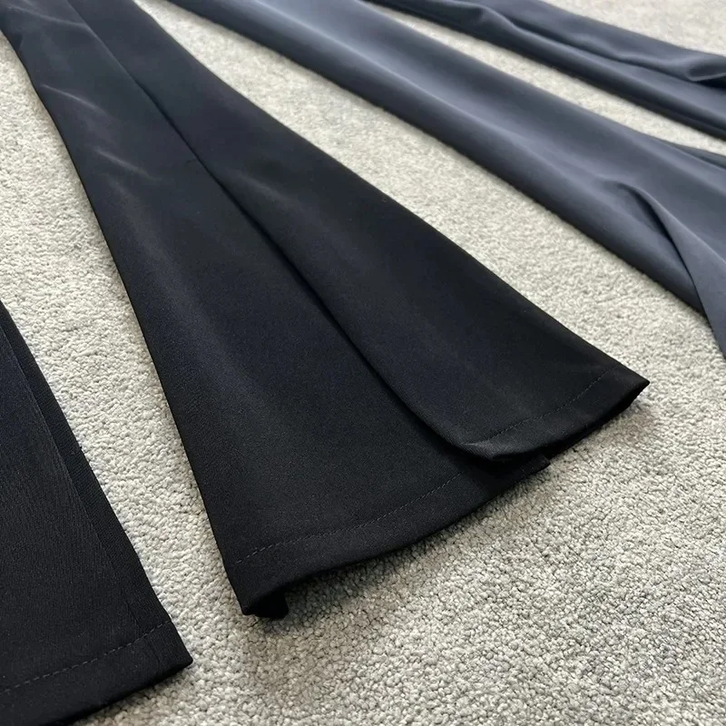 

Women's High Waist Spring Autumn New Black Elastic Waist Straight Casual Pants Woman Pants Pants For Women Women Y2k Clothes