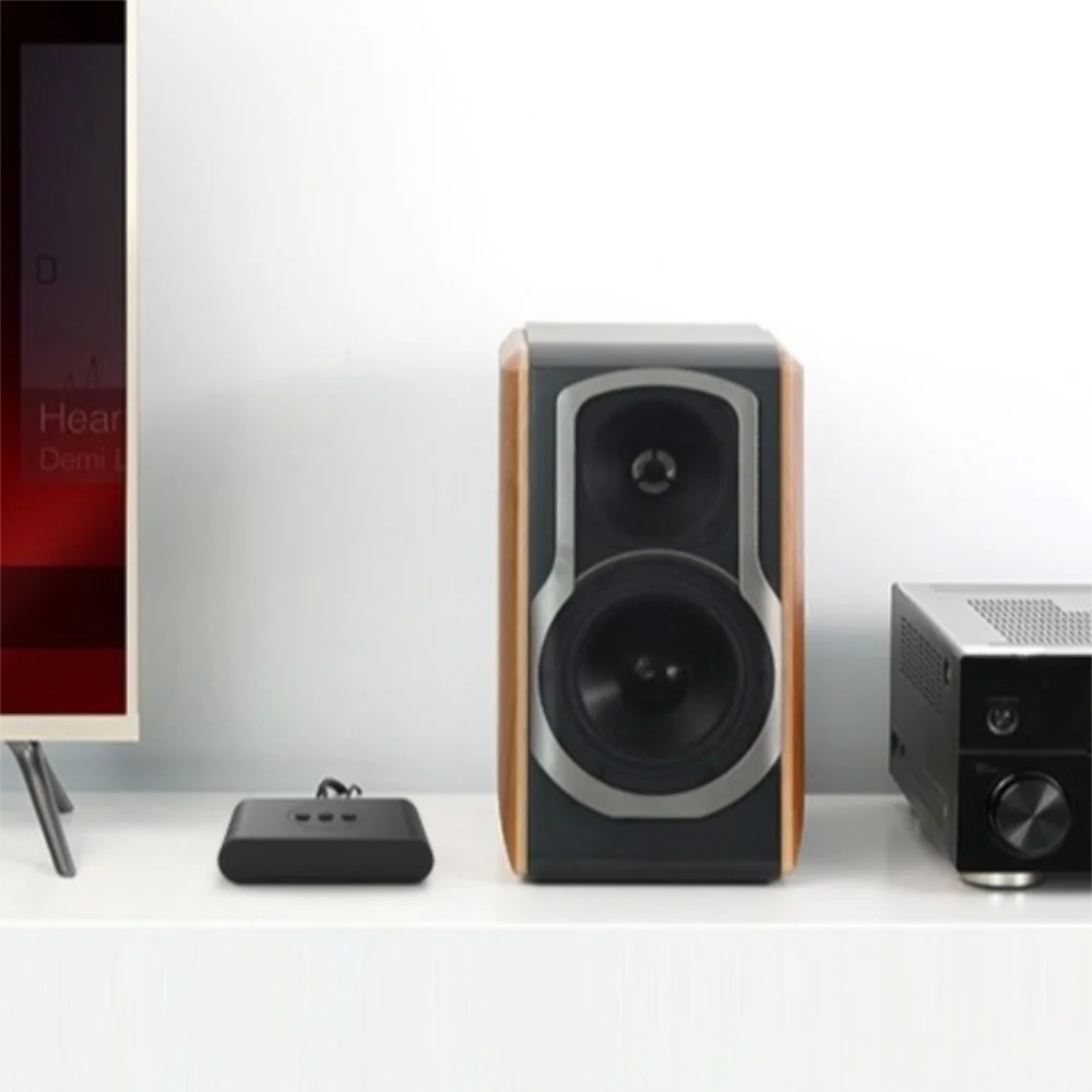 クリエイティブプラスチック Bluetooth オーディオレシーバー RCA ジャック Bluetooth 5.3 ワイヤレスアダプター マイク付き 3.5mm AUX ステレオ音楽アダプター