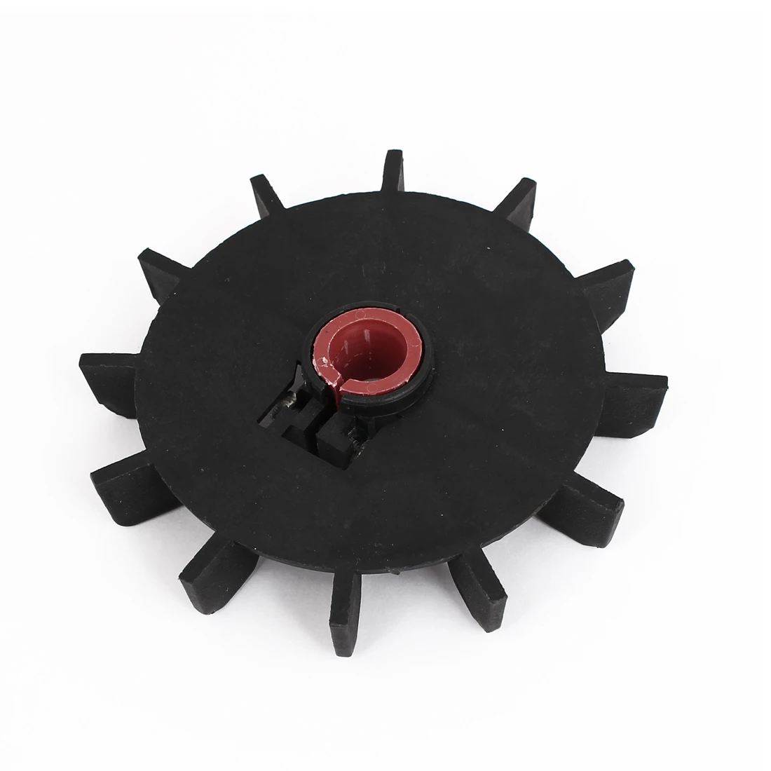 14mm Inner Diameter Plastic 12 Impeller Motor Fan Vane Wheel Replacement Black Motor Cooling Blade for Water Pump