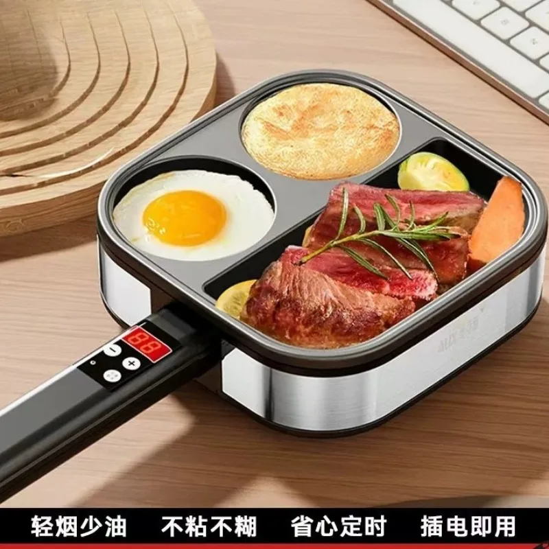Fried egg pan for commercial use, egg burger pan, four-hole pan, non-stick pan, small poached egg artifact breakfast machine