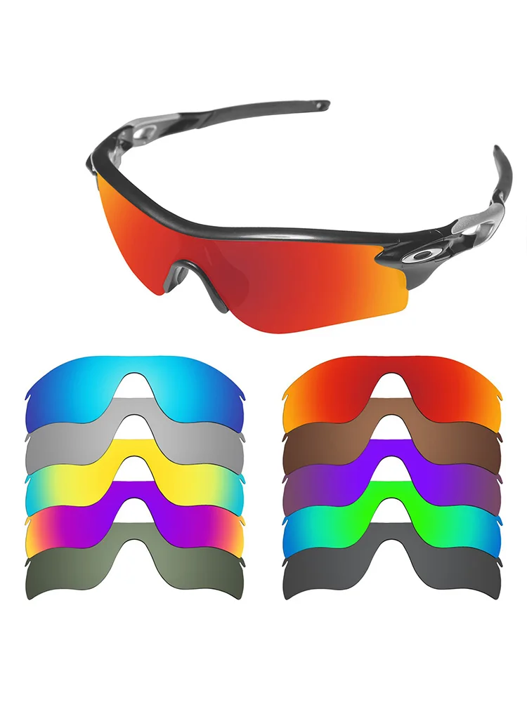 

Hokklo Replacement Polarized Lenses for Oakley RadarLock Path OO9181 9206 Non-Vented Sunglasses Frame Multi Colors Available