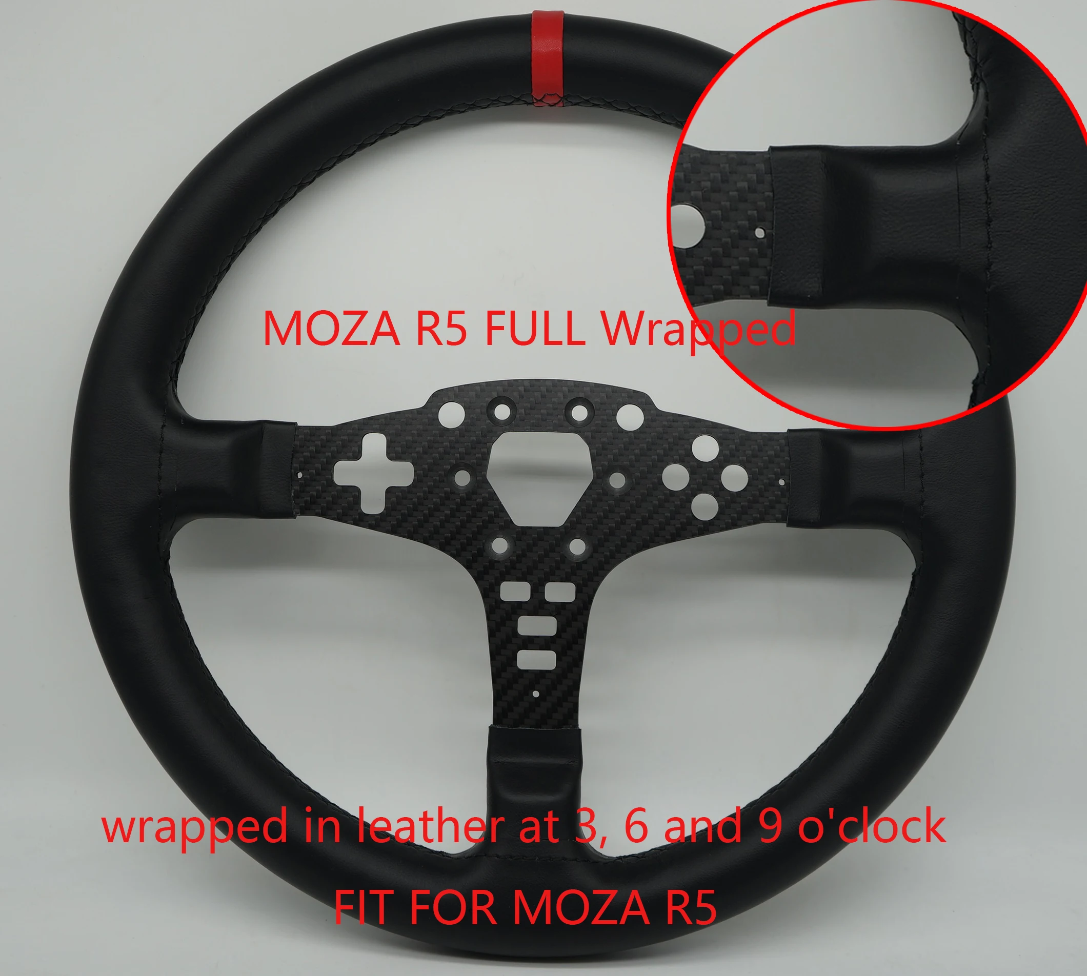 MOZA ES/ESX用14インチ（350mm）交換ホイール＋磁気パドル【新品】 Moza - 12-inch Round Wheel Mod for ESX — Simshop