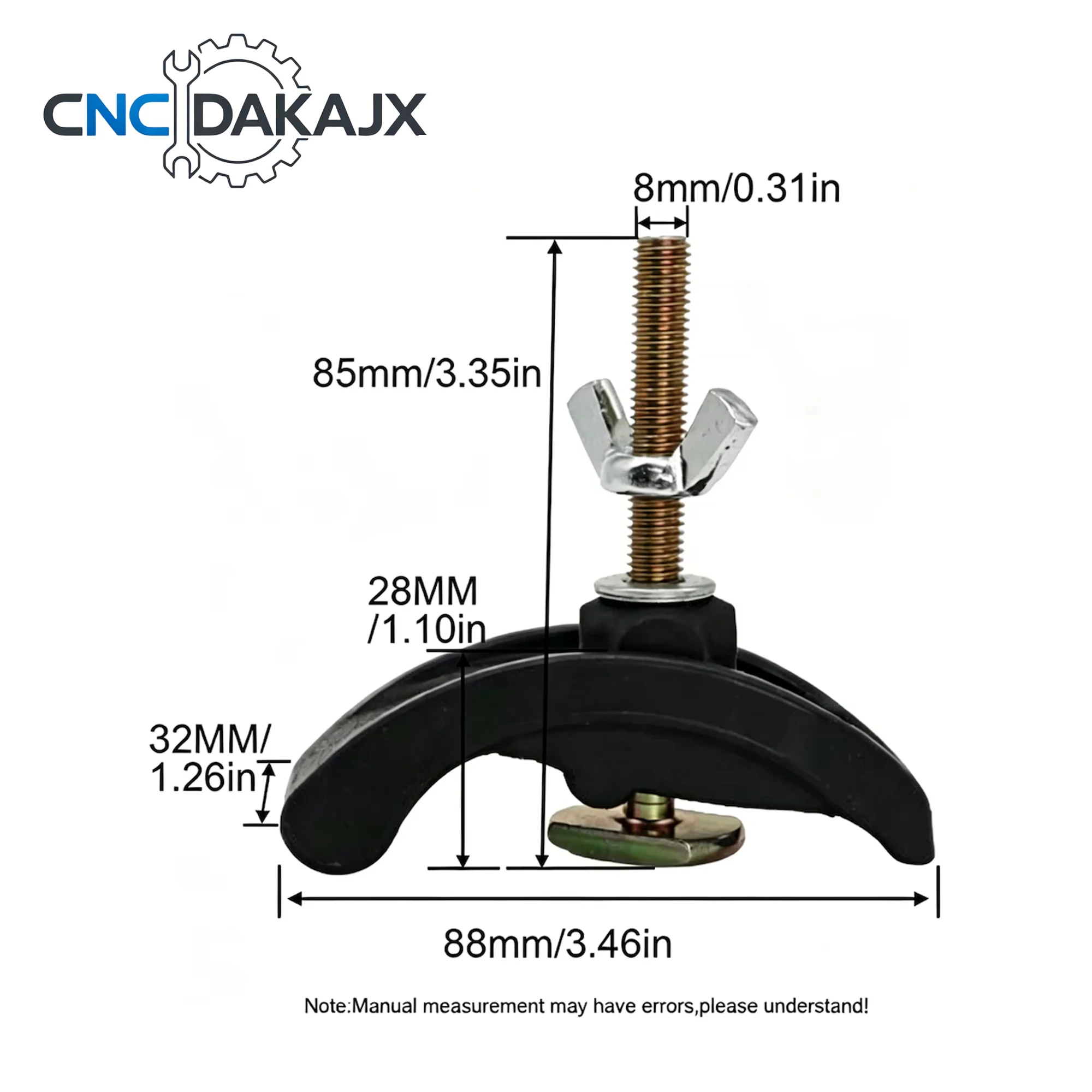 85MM Bow Press Plate Set Hold Down Clamp Workholding Fixture T Slot T Track for CNC Milling Working Table