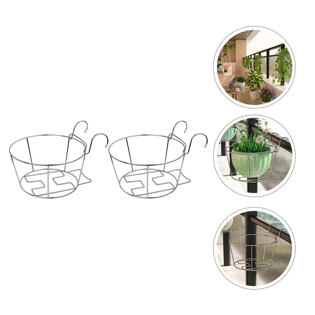 2 قطعة وعاء زارع قوس توفير الوقت توفير مساحة الزهرية رف معلق لمختلف الأماكن معلقة حامل الزهور