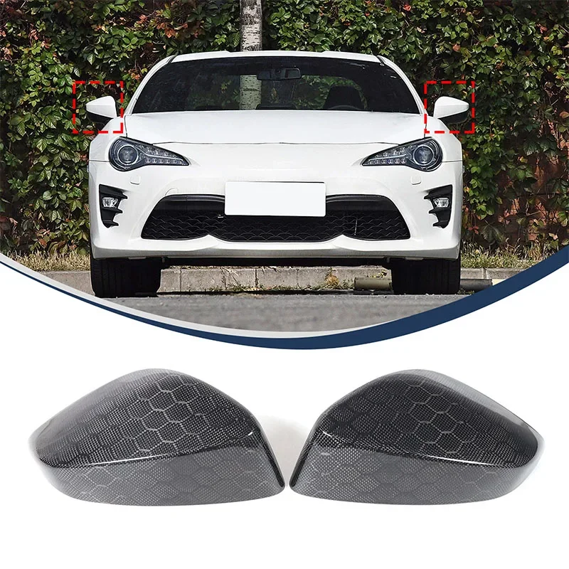 

For Toyota GR86/Subaru BRZ 2012-2020 Real Carbon Fiber Car Exterior Mirror Cover Protective Cover Appearance Molding Accessories