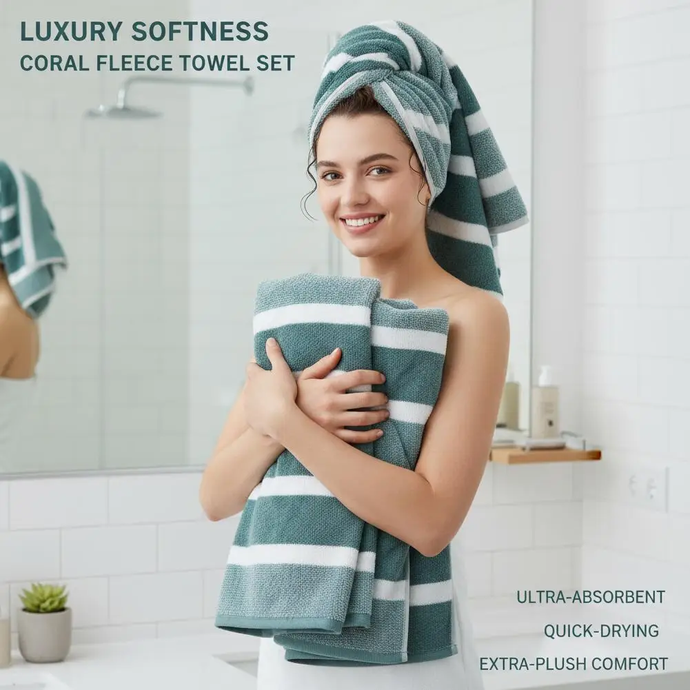 towels with strong water absorption, quick drying, no shedding, and durability - very suitable for home, beach, and face