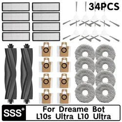 Sacchetto per la polvere del mocio compatibile per Dreame Bot L10 Ultra L10s accessori per parti di ricambio Ultra spazzola laterale principale filtro Hepa