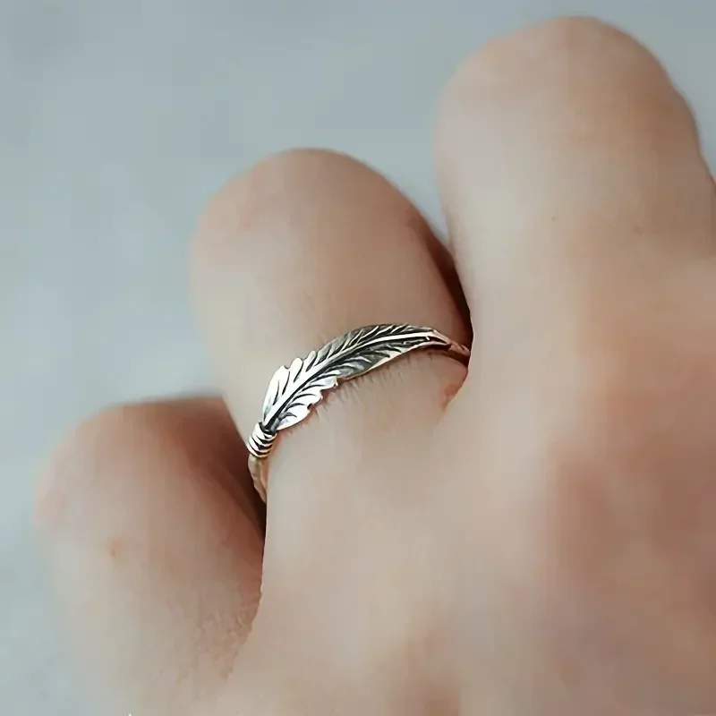 Women's Wing Ring Set - 3 Metal Colors Simple Fashionable Finger Accessories Chic Stylish Jewelry for Female Friends