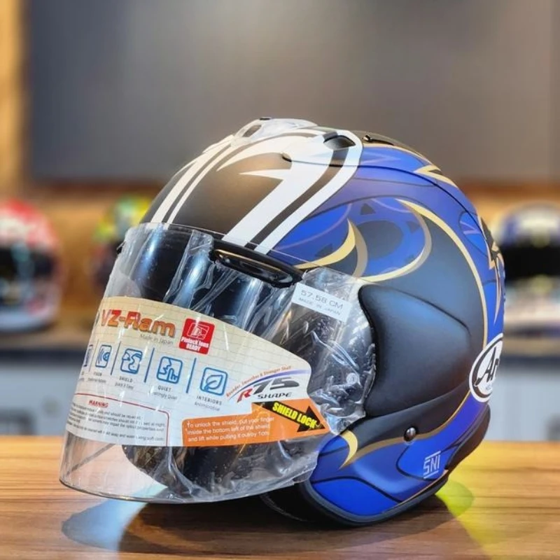 

VZ-RAM Nakasuga 21 Half Face Helmet SZ-R EVO Motorcycle Helmet Riding Motocross Racing Motobike Open Face 3/4 Jet Helmet