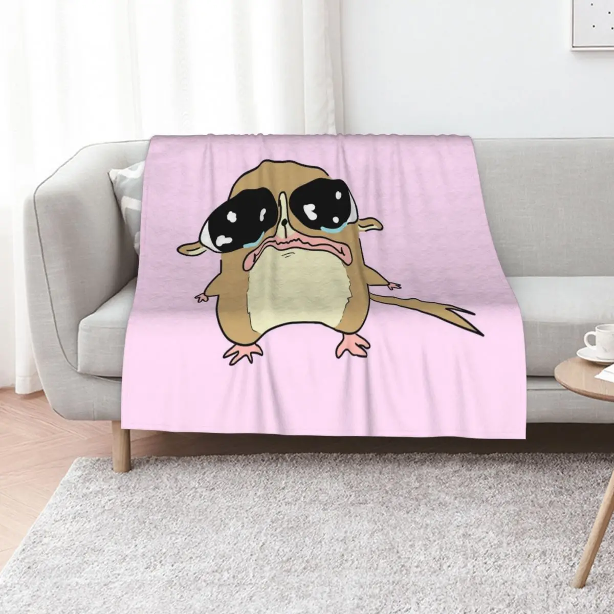 sad scrungly pathetic mort Throw Blanket Decorative Beds Giant Sofa blankets ands Softest Polar Warm Blankets