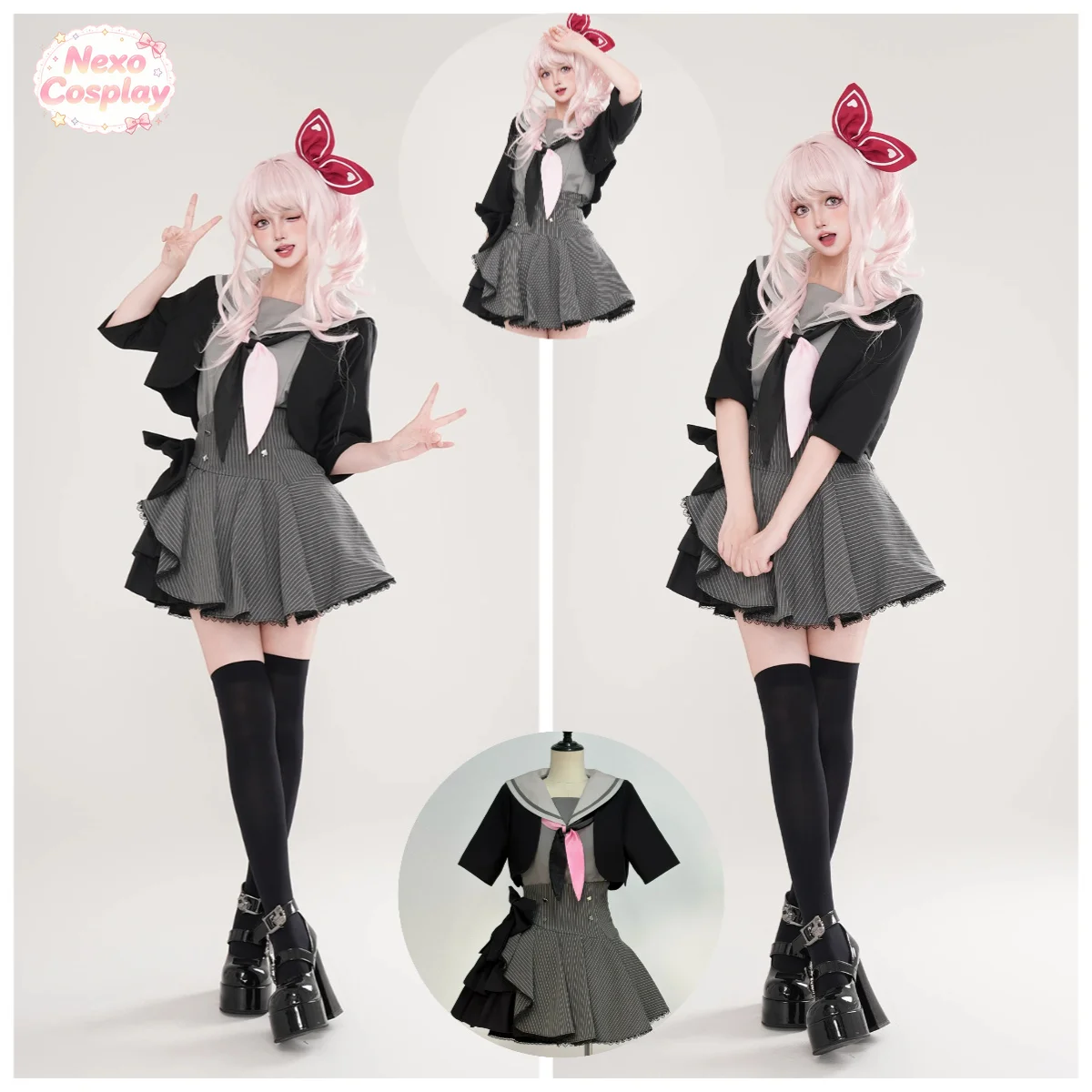 Miku : Scène colorée ! Costume de Cosplay Akiyama Mizuki, uniforme JK pour femmes, Anime, NexoCosplay
