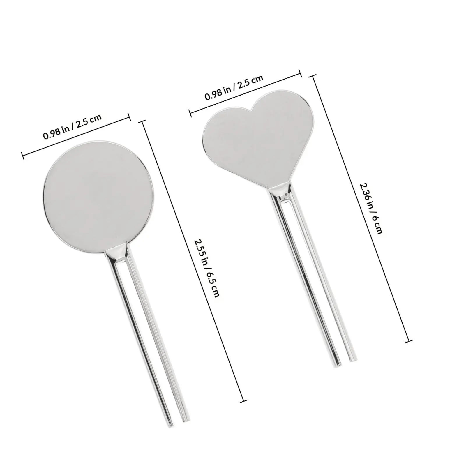 4Pcs Toothpaste For Makeup Vanity Christmas Stocking Stuffers Heart Round Shape Zinc Alloy Tube Roller
