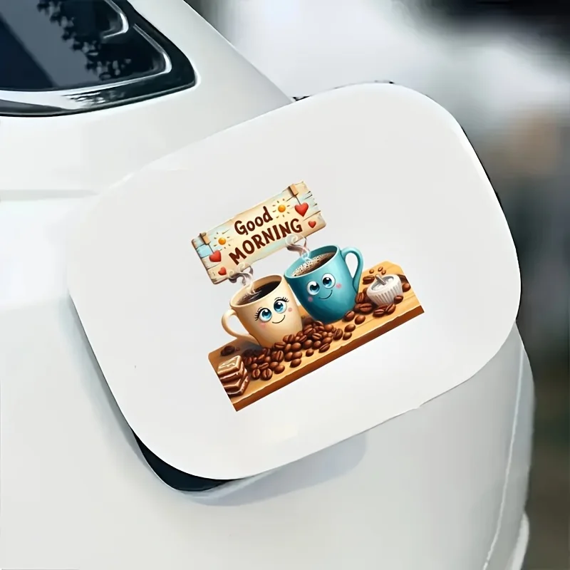 Cute Cartoon Cat Love Shape Vinyl Sticker Decal for Car Laptop Water Bottle Truck Mobile Phone Motorcycle Window Wall Cup AA488
