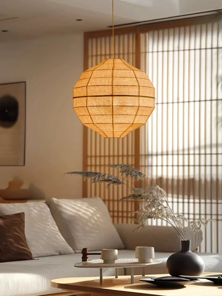 Wabi Sabi style restaurant pendant lamp, tea room pendant lamp, Zen tea house, homestay pendant lamp, retro lighting fixture