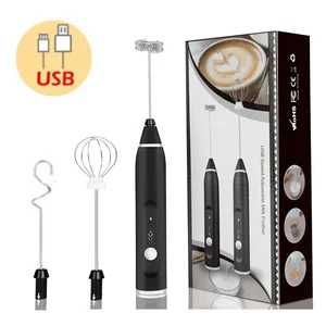 Espuma de leite elétrica portátil, liquidificador portátil, cappuccino, creme, batedor de ovos, liquidificador de alimentos, usb, mini cafeteira, batedor 6 principais vendas torneira elétrica de inox - №6