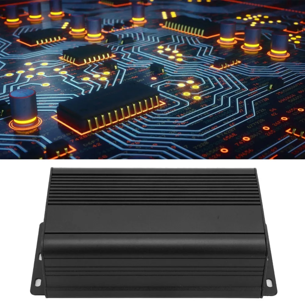 55*95*150mm Aluminum Box Black Easy Mount Printed Circuit Board Instrument Box Aluminum Material Controller Aluminum Box