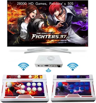 [28000 Gamesin 1 50 s Pandora Box Arcade Game Console Funkcja Bluetooth Kompatybilny z komputerem i projektorem i telewizorem, gry 3D 4 odtwarzacze Categor