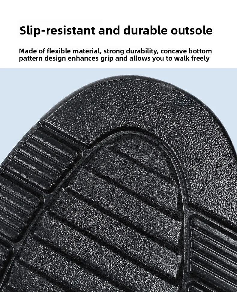 Herren Sommer-Hohlnetz-Slipper, Leichte Mehrschichtige Rutschfeste Sohle, Alltags-Gehschuhe für Senioren, Casual Flats – Detail 7