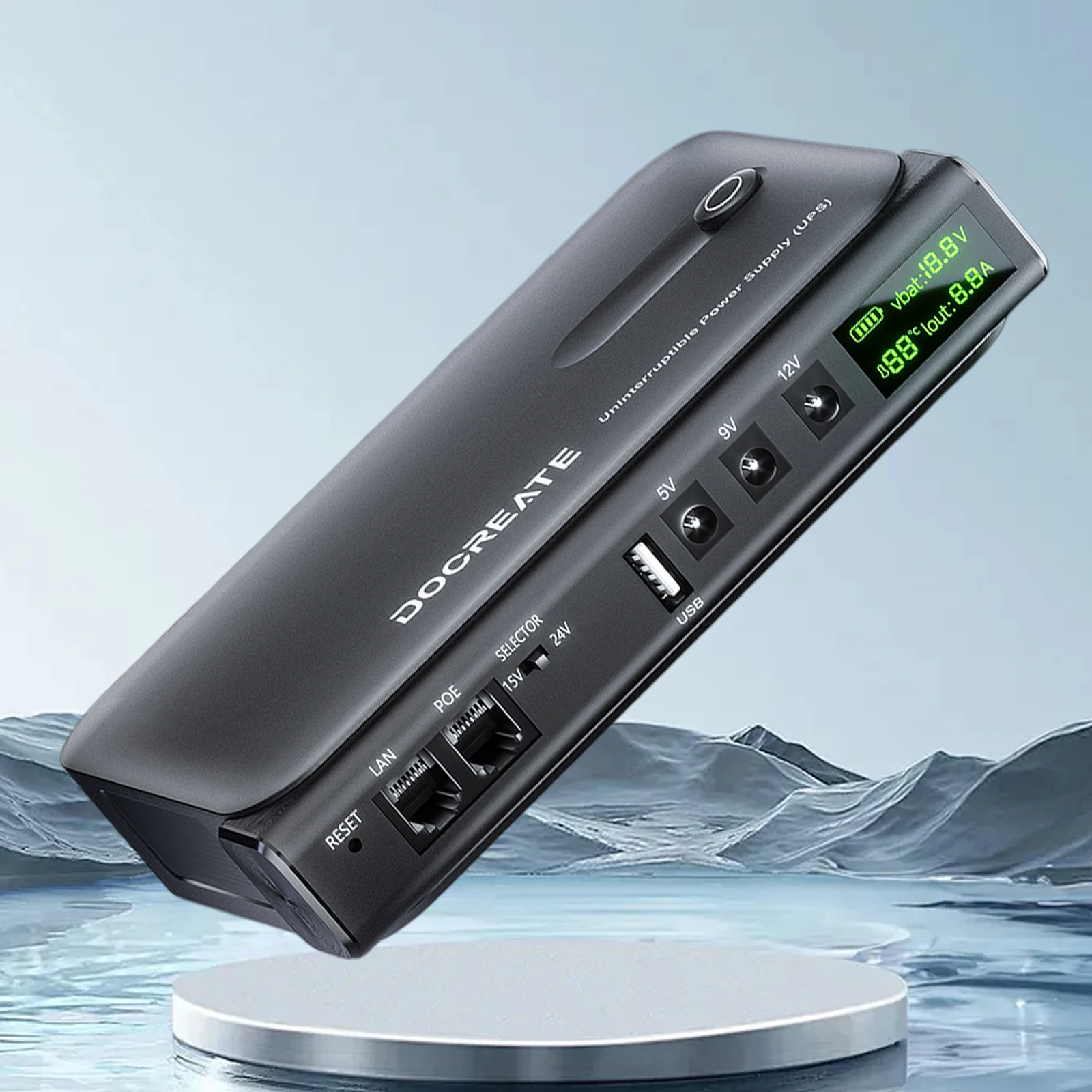 L'alimentation sans interruption UPS prend en charge l'alimentation sans interruption Portable en veille 5V/9V/12V pour la caméra de sécurité du Modem de routeur