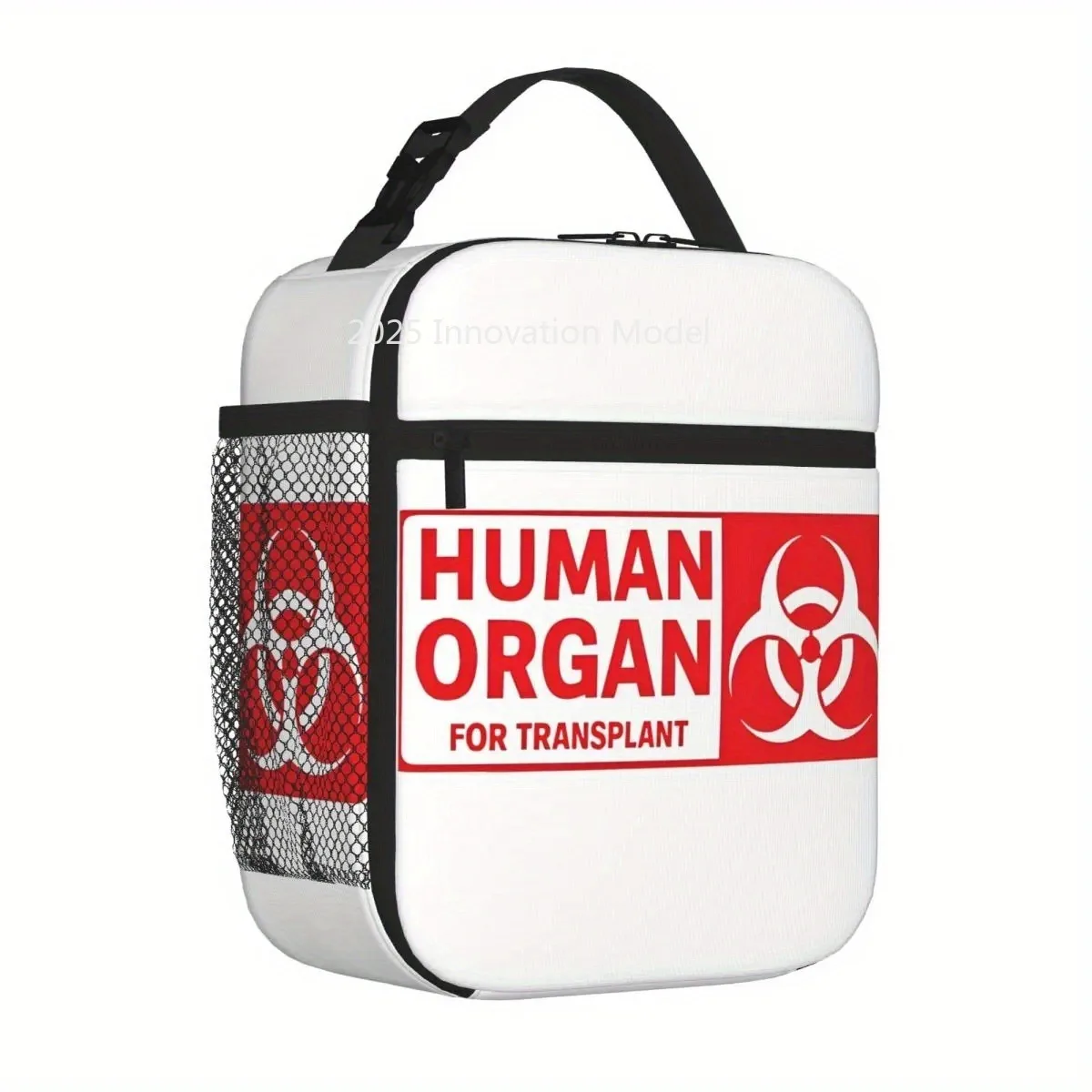 Red Human Organ for Transplant Insulated Lunch Bag Cooler Bag Meal Container Large Tote Lunch Box Food Storage Bags