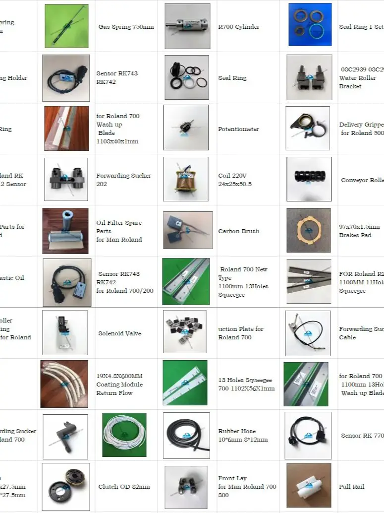 قطع غيار ماكينات الطباعة تسليم ورقة النحاس القابض 17C2177PIAD لملحقات الطباعة رولاند القابض جودة عالية