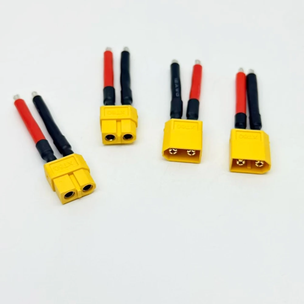 1Pairs XT60 Plug Male and Female Connector with 12AWG/14AWG Silicon Wire for RC Lipo Battery Cable Drone