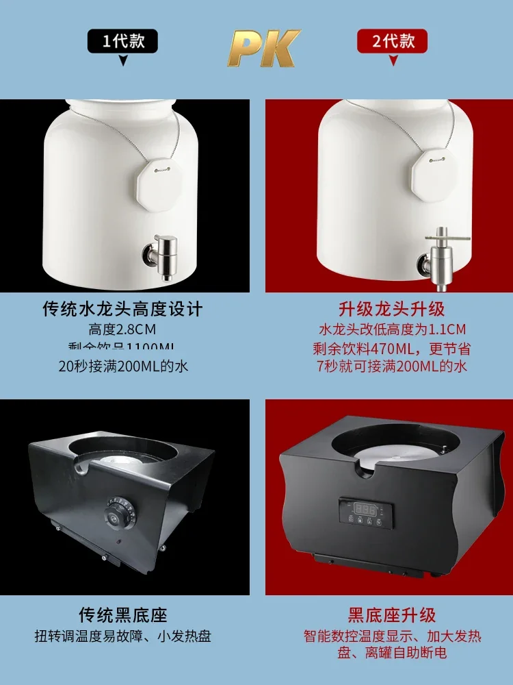 Buffet: Electrically Heated Milk, Ding, Soy Milk, Insulation Bucket, Tea, Hot Drinks, Machine-controlled Temperature Control