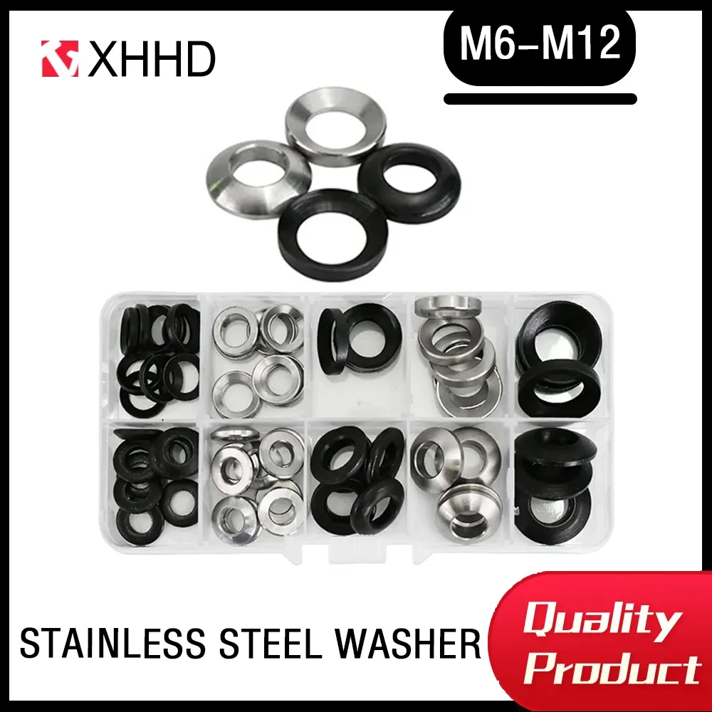 M6 M8 M10 M12 M16 M20 Conical Solid Countersunk Washer Stainless Steel Spherical Gasket Concave Convex Cone Carbon Steel Washers