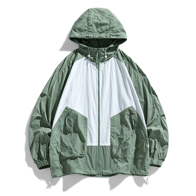 

Летняя Солнцезащитная одежда для пар, новинка 2024, свободная ветровка с капюшоном для отдыха на открытом воздухе и спорта, трендовая Мужская Солнцезащитная куртка