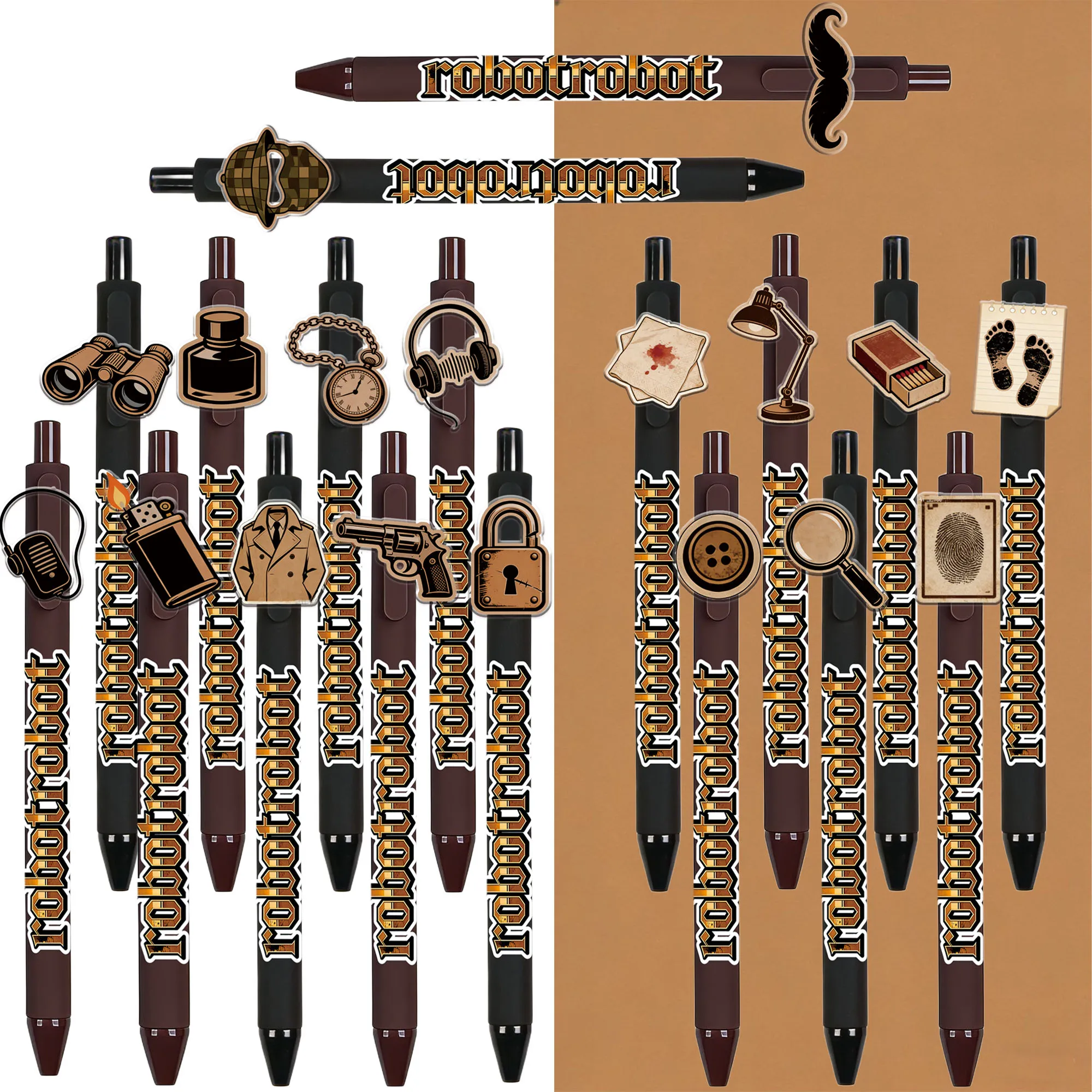 

Набор из 18 шариковых ручек серии «Креативный детектив»: «Откройте для себя правду» – для студентов, для письма и подписи, канцелярские принадлежности