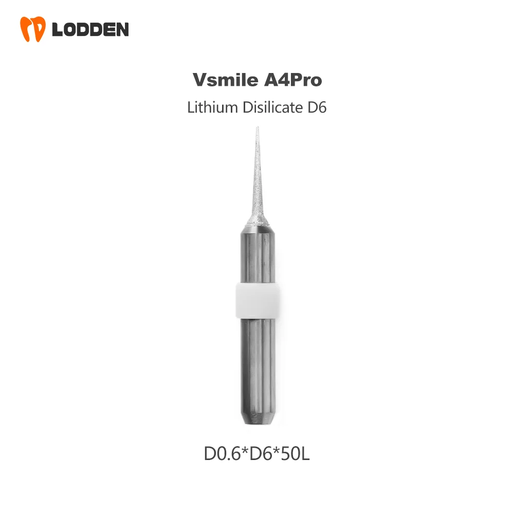 Vsmile A4 Pro/A5 Pro Lithium Disilicate Milling Burs Dental CAD CAM Cutting Tools for Glass Ceramic Zirconia Block Processing