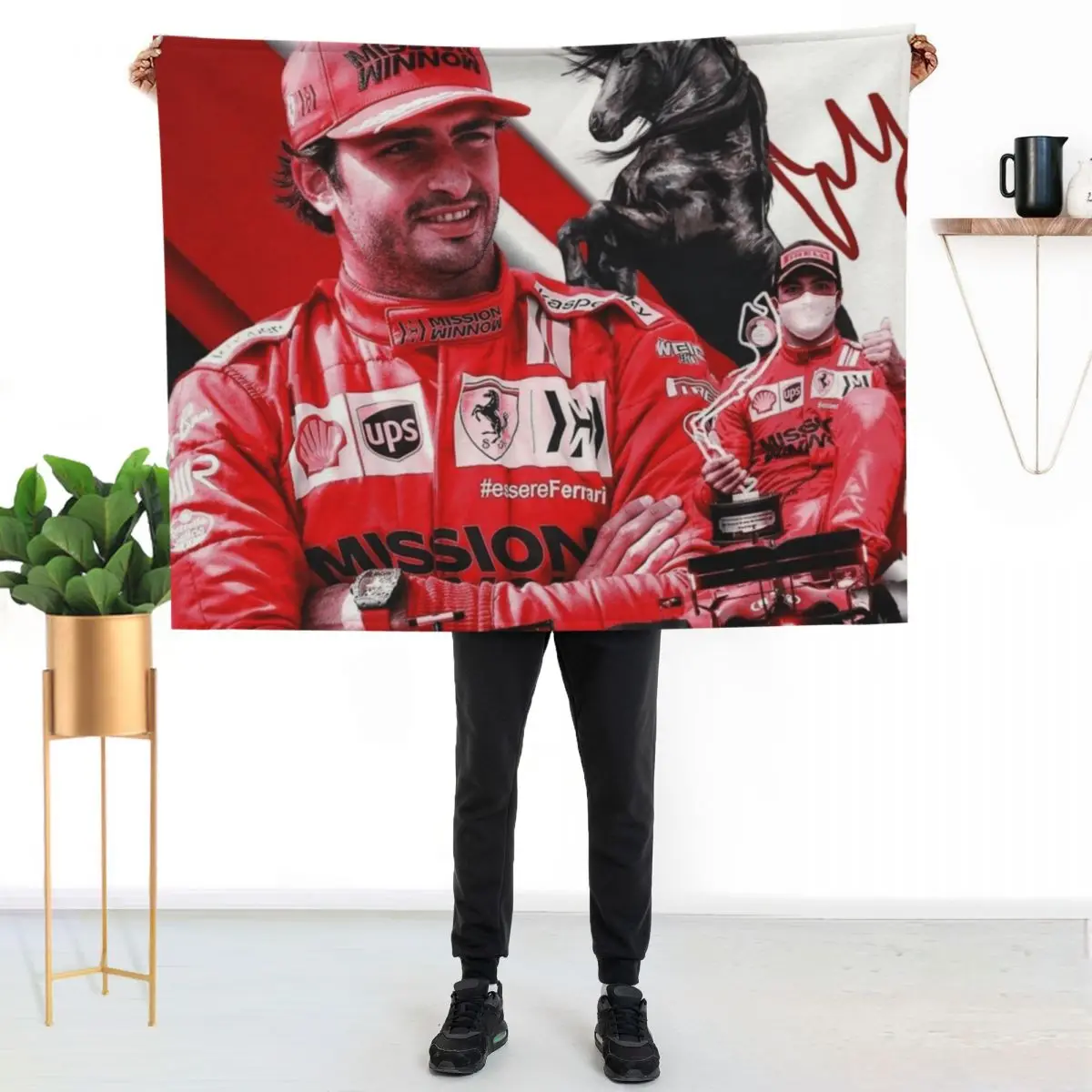 C Sainz New Throw Blanket Blankets For Bed Loose for winter Giant Sofa manga valentine gift ideas Blankets