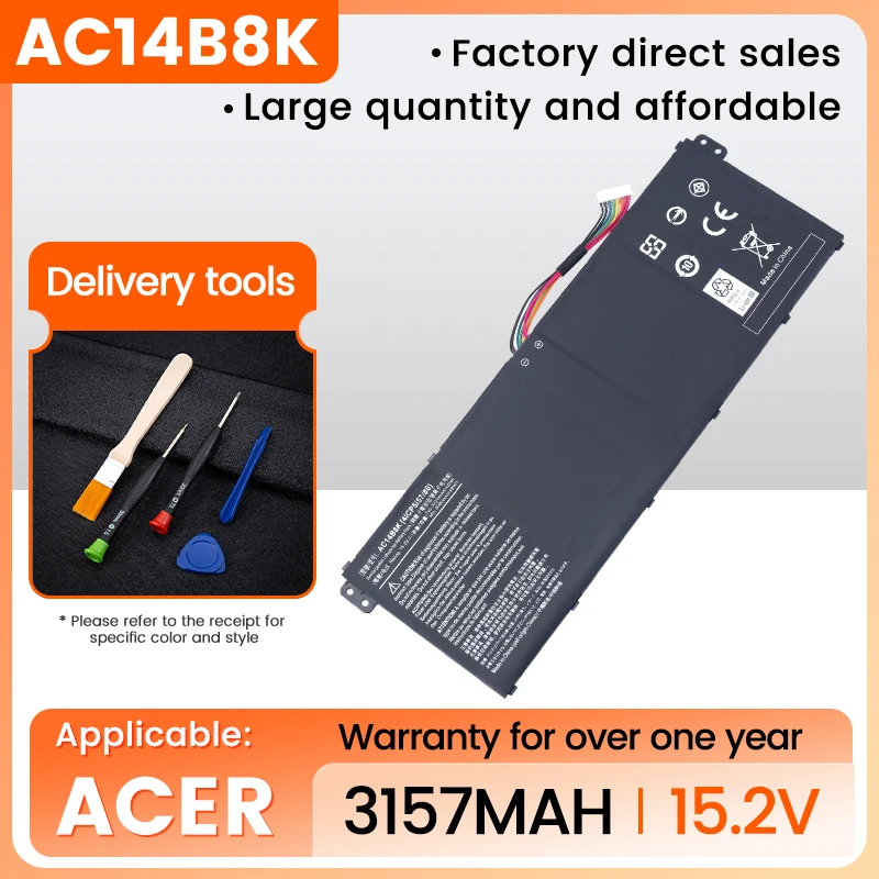 

AC14B8K Bateria For Acer Nitro 5, AN515-51, AN515-52, AN515-53, Aspire V3-371, V3-111, ES1-512, R3-131T, R5-471T, R7-371T