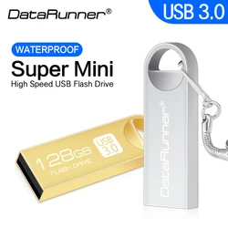 DataRunner USB 3.0 Flash Drive wodoodporny Pen Drive 128GB 64GB 32GB 16GB metalowy Pendrive pamięć USB Flash Drive