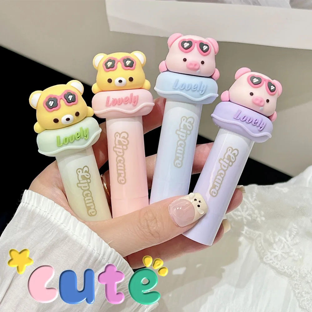 Cartoon Moisturizing Lip Balm Children Boys&Girls Repair Lip Balm Colorless to remove dead skin anti-dry and cracked not greasy