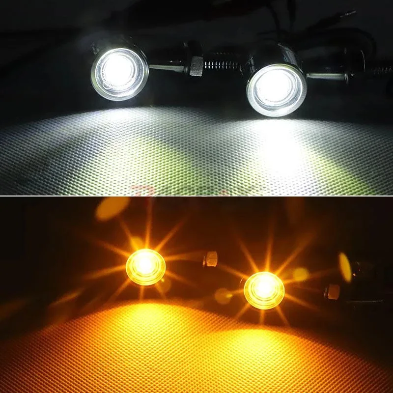 For BMW R NINE T R1200GS 1200 GS 1250 R1200R 1200R RS RT Mini Bullet Motorcycle LED Turn Signal 12V Brake Light Amber Light