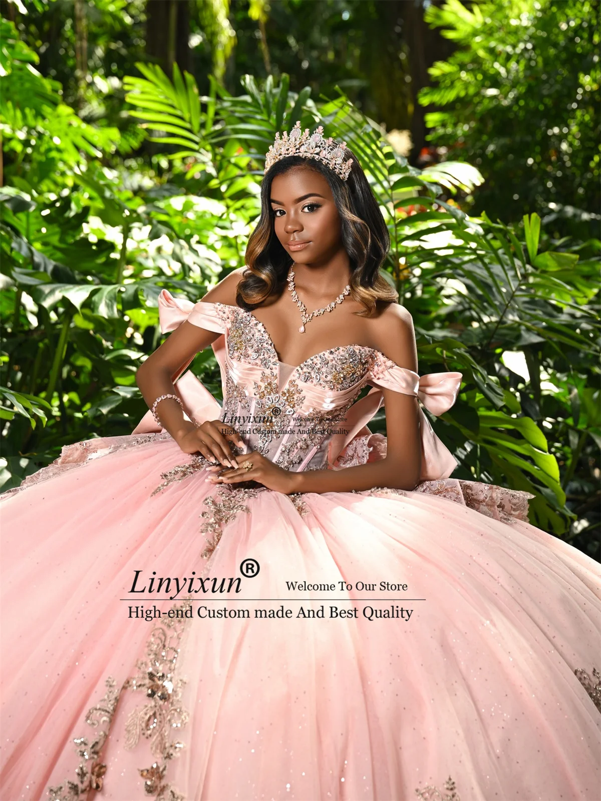 Robe De bal Appliques dentelle Quinceanera robes 3D Floars anniversaire doux 16 robe personnalisée épaules nues robes De 15 XV Anos