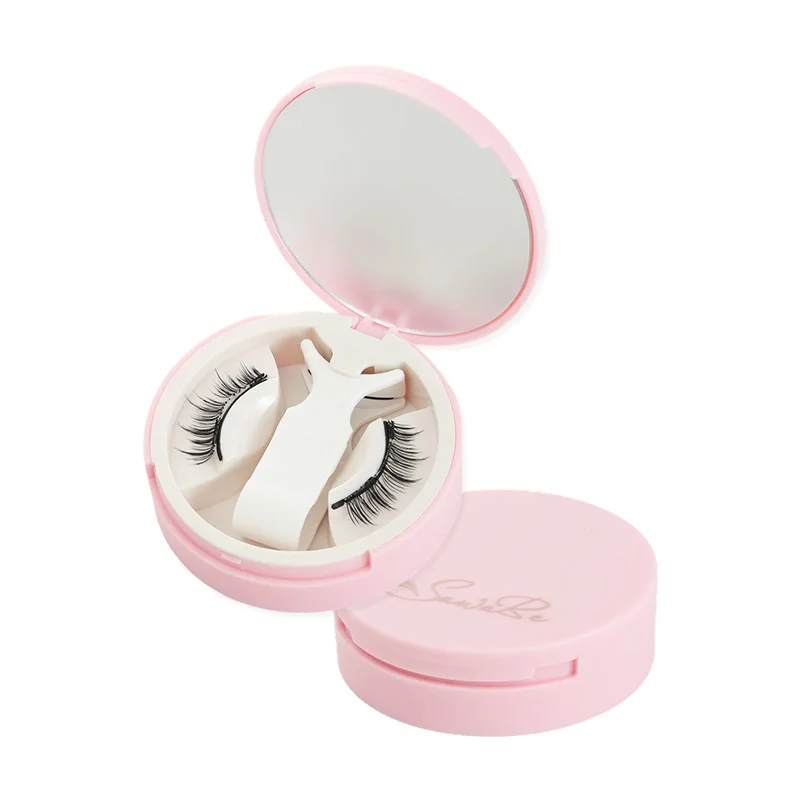 مجموعة رموش صناعية مغناطيسية جديدة زوج واحد من نمط الشيطان الصغير مع مشبك رموش مغناطيسي قابل لإعادة الاستخدام وسهل التطبيق ملحقات الرموش #6