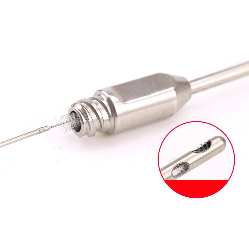Cepillo de cánula de liposucción 3 unids/set cepillo de limpieza cepillo de cánula de limpieza de tubo de celda de tallo ancho