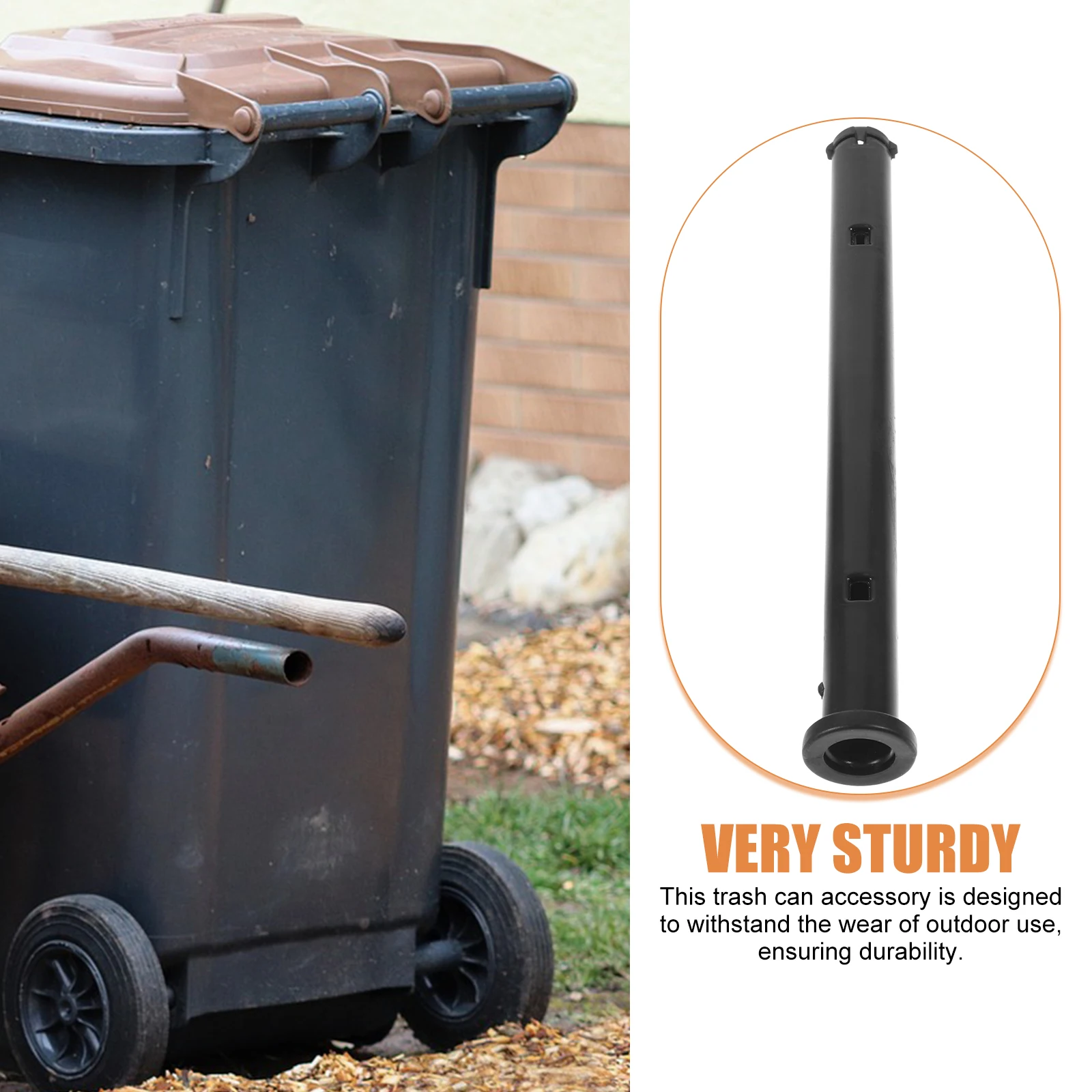 

4pcs Trash Can Lid Accessories Dustbin Cover Latch Plastic 240L Long Pins B Type Dust Bin Buckles Home Supplies