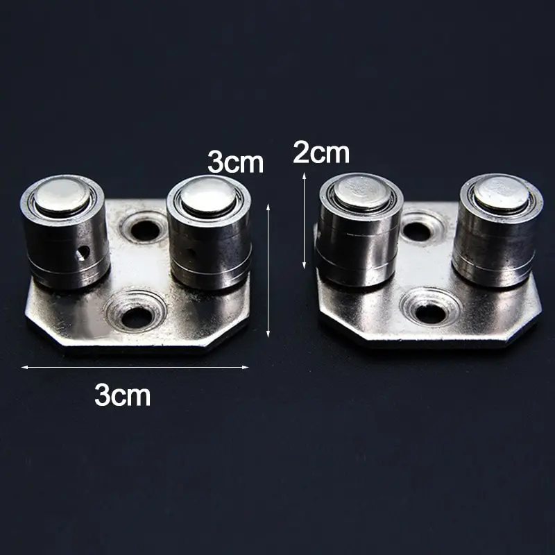 2Pcs Floor Mount Sliding Wooden Door Guide Roller Retainer Top bearing rollers moving door folding door locato